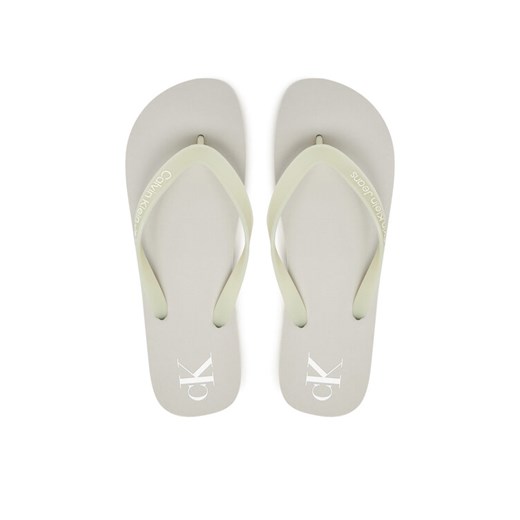 Japonki Calvin Klein Jeans Beach Sandal Transparent Tpu YM0YM01267 Szary ze sklepu eobuwie.pl w kategorii Klapki męskie - zdjęcie 182038751
