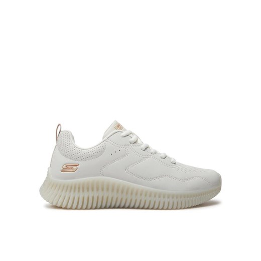 Sneakersy Skechers Bobs Geo-How Marvelous 117422/OFWT Biały ze sklepu eobuwie.pl w kategorii Buty sportowe damskie - zdjęcie 182038893