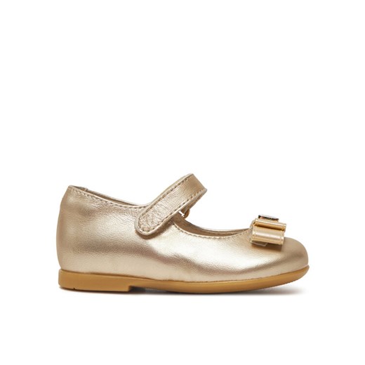 Baleriny Tommy Hilfiger Ballerina T1A3-33927-0220 M Złoty ze sklepu eobuwie.pl w kategorii Balerinki dziecięce - zdjęcie 182039174