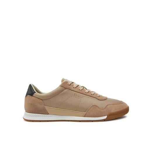 Sneakersy BOSS Titanium 50536524 Beżowy ze sklepu eobuwie.pl w kategorii Buty sportowe męskie - zdjęcie 182039301
