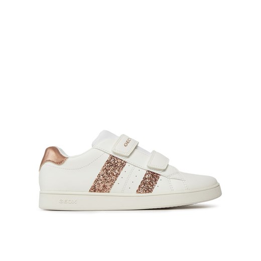 Sneakersy Geox J Eclyper Girl J45LRA 000BC C1ZH8 D Biały ze sklepu eobuwie.pl w kategorii Buty sportowe dziecięce - zdjęcie 182039310