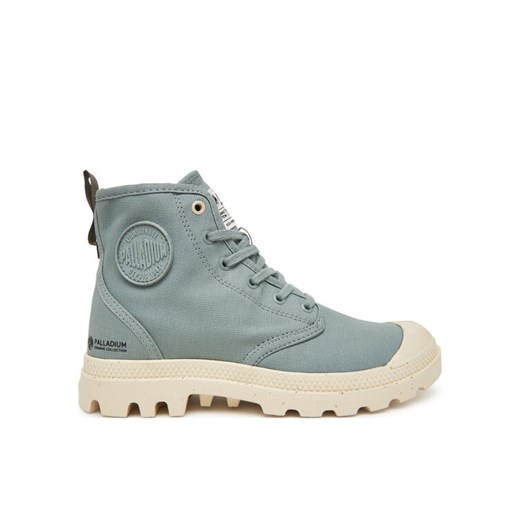 Trapery Palladium Pampa Hi Zip Organic 79101-083-M Szary ze sklepu eobuwie.pl w kategorii Workery damskie - zdjęcie 182039370