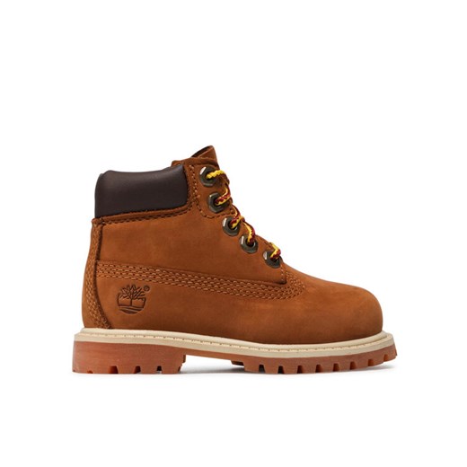 Trapery Timberland 6 In Premium Wp Boot TB0148492141 Brązowy ze sklepu eobuwie.pl w kategorii Buty zimowe dziecięce - zdjęcie 182039534