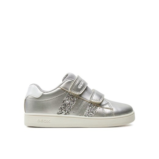 Sneakersy Geox J Eclyper Girl J45LRA 000NF C1007 S Srebrny ze sklepu eobuwie.pl w kategorii Buty sportowe dziecięce - zdjęcie 182039541