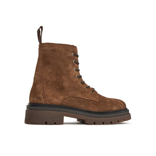Trzewiki Gant Ramzee Mid Lace Boot 27683423 Brązowy ze sklepu eobuwie.pl w kategorii Buty zimowe męskie - zdjęcie 182039654