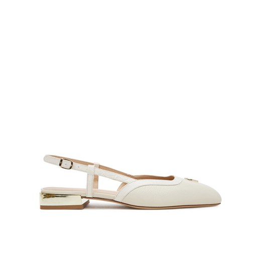 Sandały Aigner Fashion Saskia 18A 1251090 Biały ze sklepu eobuwie.pl w kategorii Balerinki - zdjęcie 182039874