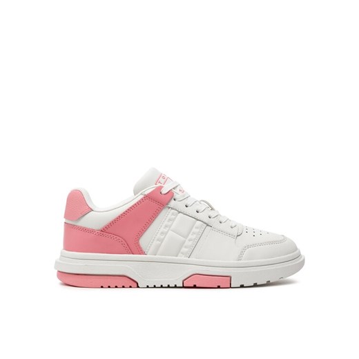 Sneakersy Tommy Jeans The Brooklyn Leather EN0EN02475 Różowy ze sklepu eobuwie.pl w kategorii Buty sportowe damskie - zdjęcie 182039932