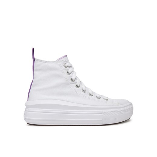 Trampki Converse CHUCK TAYLOR ALL STAR MOVE PLATFORM A03667C Biały ze sklepu eobuwie.pl w kategorii Trampki dziecięce - zdjęcie 182040024