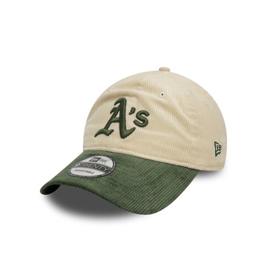Czapka z daszkiem New Era Oakland Athletics Block Cord 9Twenty 60595245 Écru ze sklepu eobuwie.pl w kategorii Czapki z daszkiem damskie - zdjęcie 182040153