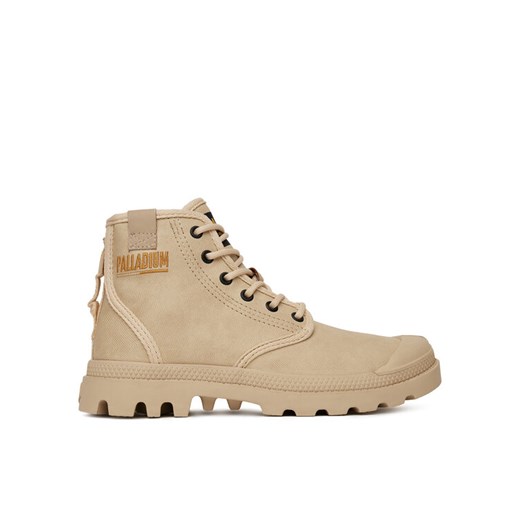 Trapery Palladium Pampa Hi Coated 74375-210-M Beżowy ze sklepu eobuwie.pl w kategorii Workery damskie - zdjęcie 182040263