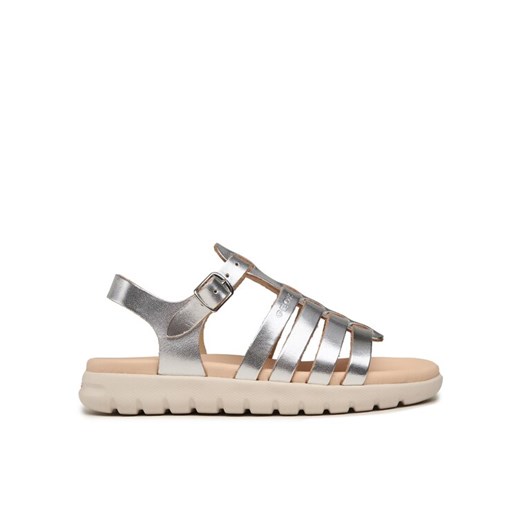 Sandały Geox J Sandal Soleima Gir J35GSB 000CF C1007 S Srebrny ze sklepu eobuwie.pl w kategorii Sandały dziecięce - zdjęcie 182040323