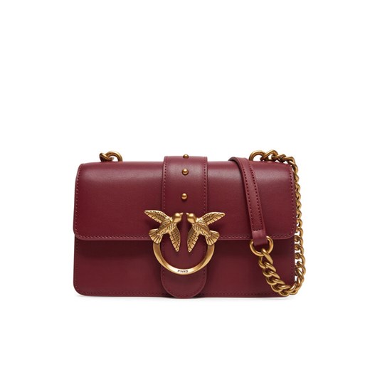 Torebka PINKO Love One Mini Cl PE 25 PCPL 100059 A0F1 Bordowy ze sklepu eobuwie.pl w kategorii Kopertówki - zdjęcie 182040382