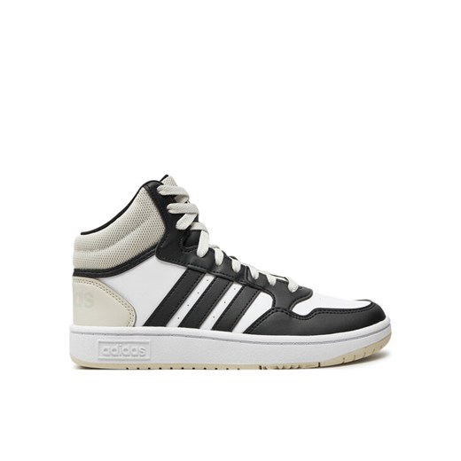 Sneakersy adidas Hoops 3.0 Mid K IH7893 Czarny ze sklepu eobuwie.pl w kategorii Buty sportowe dziecięce - zdjęcie 182040520