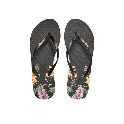 Japonki Roxy ARJL100950 Czarny ze sklepu eobuwie.pl w kategorii Klapki damskie - zdjęcie 182040523