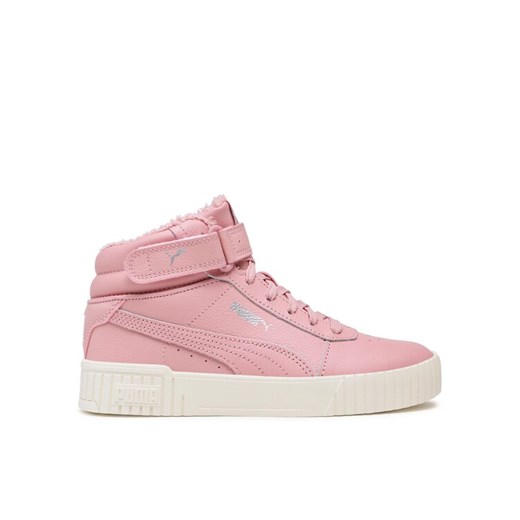 Sneakersy Puma Carina 2.0 Mid WTR Jr 387380 03 Różowy ze sklepu eobuwie.pl w kategorii Buty sportowe dziecięce - zdjęcie 182040751