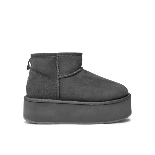 Śniegowce EMU Australia Stinger Micro Flatform W13082 Szary ze sklepu eobuwie.pl w kategorii Śniegowce damskie - zdjęcie 182040893