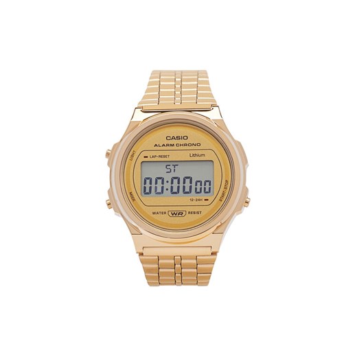 Zegarek Casio A171WEG-9AEF Złoty ze sklepu eobuwie.pl w kategorii Zegarki - zdjęcie 182040931
