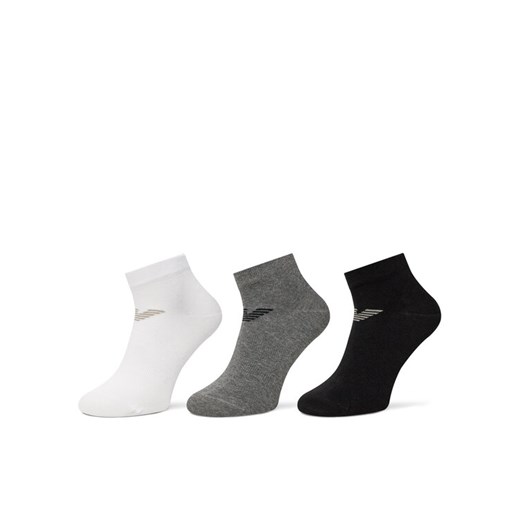 Zestaw 3 par niskich skarpet męskich Emporio Armani EM000550 AF12271 MC059 Kolorowy ze sklepu eobuwie.pl w kategorii Skarpetki męskie - zdjęcie 182040950