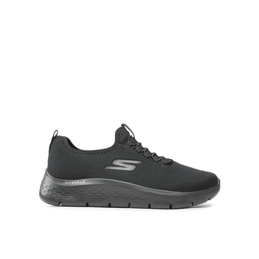 Sneakersy Skechers Go Walk Flex 216484/BBK Czarny ze sklepu eobuwie.pl w kategorii Buty sportowe męskie - zdjęcie 182041032