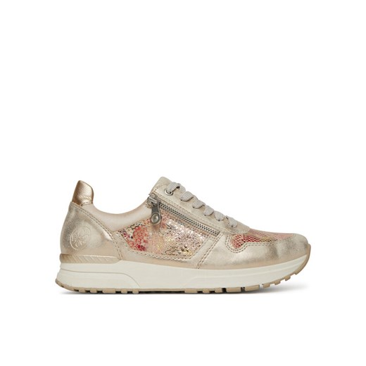 Sneakersy Rieker N7422-91 Beżowy ze sklepu eobuwie.pl w kategorii Buty sportowe damskie - zdjęcie 182041172