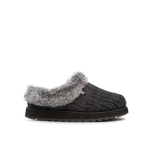 Kapcie Skechers Ice Angel 31204/CCL Szary ze sklepu eobuwie.pl w kategorii Kapcie damskie - zdjęcie 182041331