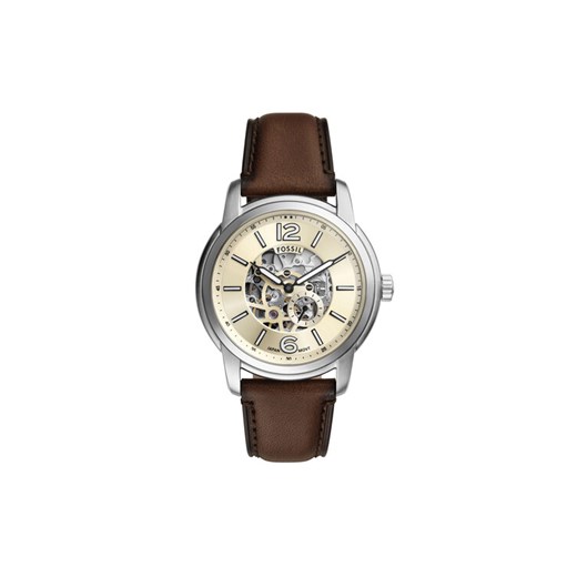 Zegarek Fossil Heritage Automatic Skeleton ME3264 Brązowy ze sklepu eobuwie.pl w kategorii Zegarki - zdjęcie 182041410