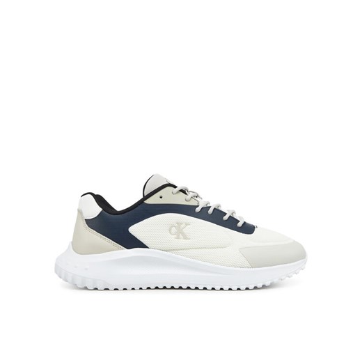 Sneakersy Calvin Klein Jeans Eva Runner Low Mesh Mix YM0YM01185 Écru ze sklepu eobuwie.pl w kategorii Buty sportowe męskie - zdjęcie 182041560