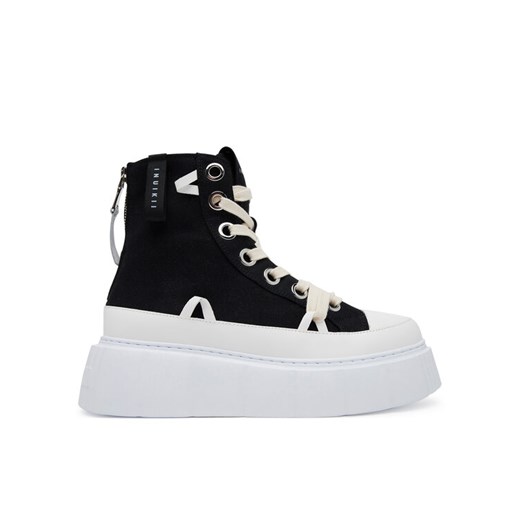 Trampki Inuikii Matilda Canvas High 30103-025 Czarny ze sklepu eobuwie.pl w kategorii Trampki damskie - zdjęcie 182041630