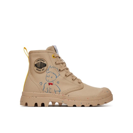 Trapery Palladium Pampa-Petit Prince 74449-286-M Beżowy ze sklepu eobuwie.pl w kategorii Workery damskie - zdjęcie 182041632