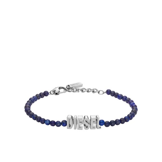 Bransoletka Diesel Blue Agate Beaded Bracelet DX1544040 Niebieski ze sklepu eobuwie.pl w kategorii Bransoletki - zdjęcie 182041734