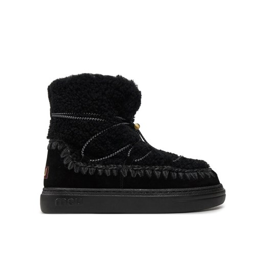 Śniegowce Mou Eskimo Sneaker Bold Scoub Lace FW411012A Czarny ze sklepu eobuwie.pl w kategorii Śniegowce damskie - zdjęcie 182041823