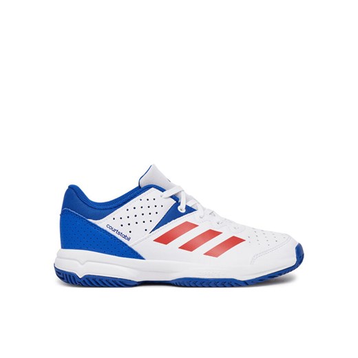Buty halowe adidas Court Stabil Shoes IH5548 Biały ze sklepu eobuwie.pl w kategorii Buty sportowe dziecięce - zdjęcie 182041910