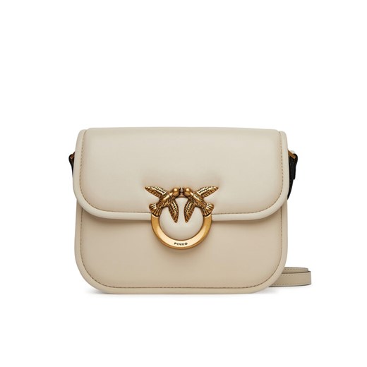 Torebka PINKO Love Box Bag Fl Mini 104297 A26L Écru ze sklepu eobuwie.pl w kategorii Listonoszki - zdjęcie 182042052