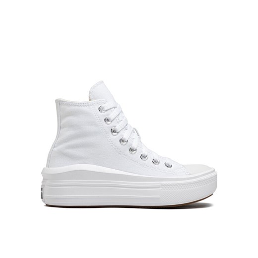 Trampki Converse Chuck Taylor All Star Move Platform 568498C Biały ze sklepu eobuwie.pl w kategorii Trampki damskie - zdjęcie 182042080