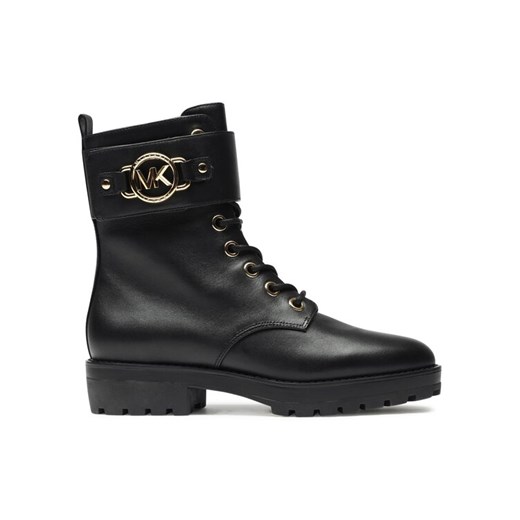 Botki MICHAEL Michael Kors Rory Lace Up 40F3ROFE8L Czarny ze sklepu eobuwie.pl w kategorii Botki - zdjęcie 182042444