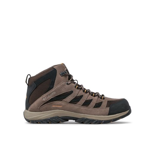 Trekkingi Columbia Crestwood Mid Waterproof BM5371 Brązowy ze sklepu eobuwie.pl w kategorii Buty trekkingowe męskie - zdjęcie 182042642