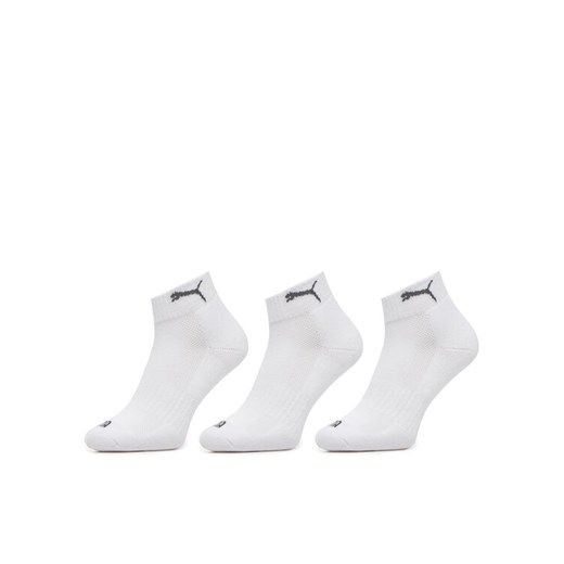 Zestaw 3 par wysokich skarpet unisex Puma 938581 02 Biały ze sklepu eobuwie.pl w kategorii Skarpetki damskie - zdjęcie 182042721