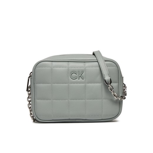 Torebka Calvin Klein Ck Square Quilt K60K612331 Szary ze sklepu eobuwie.pl w kategorii Listonoszki - zdjęcie 182042742