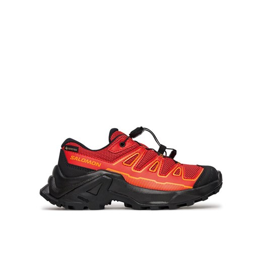 Trekkingi Salomon X Ultra Gore-Tex L47745800 Czerwony ze sklepu eobuwie.pl w kategorii Buty trekkingowe dziecięce - zdjęcie 182042811
