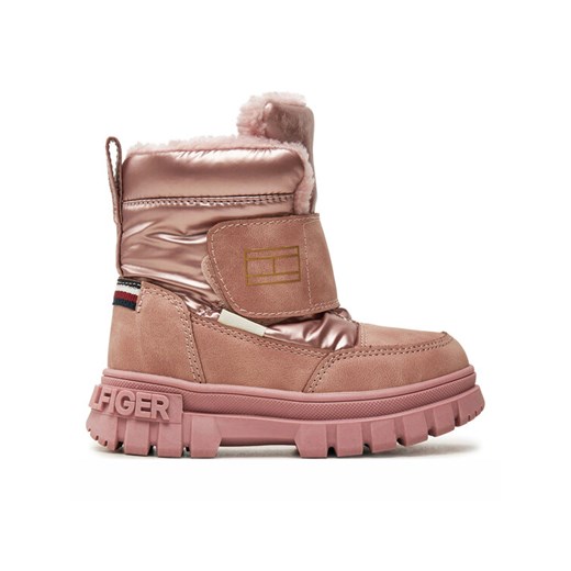 Śniegowce Tommy Hilfiger T1A5-33607-1492 M Różowy ze sklepu eobuwie.pl w kategorii Buty zimowe dziecięce - zdjęcie 182043142
