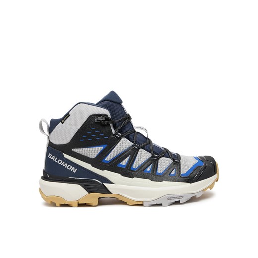 Trekkingi Salomon X Ultra 360 Edge Mid Gore-Tex L47698500 Szary ze sklepu eobuwie.pl w kategorii Buty trekkingowe męskie - zdjęcie 182043170