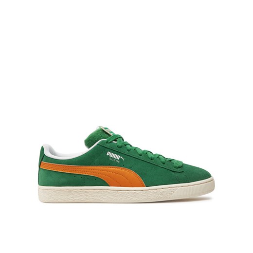 Sneakersy Puma Suede Patch 395388-01 Zielony ze sklepu eobuwie.pl w kategorii Trampki męskie - zdjęcie 182043214