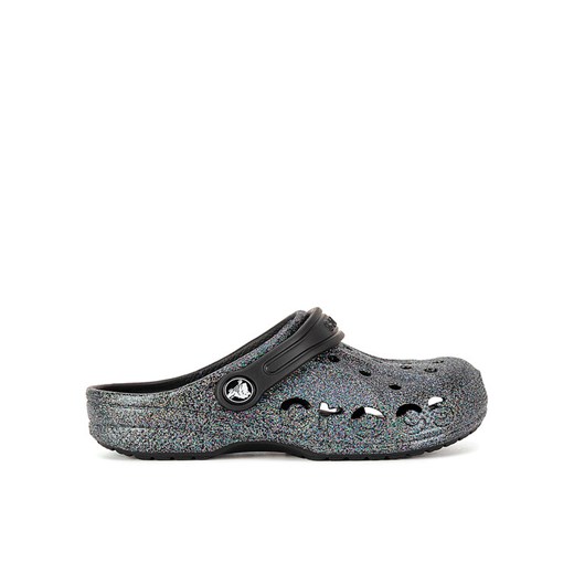 Klapki Crocs BAYA GLITTER CLOG 207015-0C4 Czarny ze sklepu eobuwie.pl w kategorii Klapki dziecięce - zdjęcie 182043241