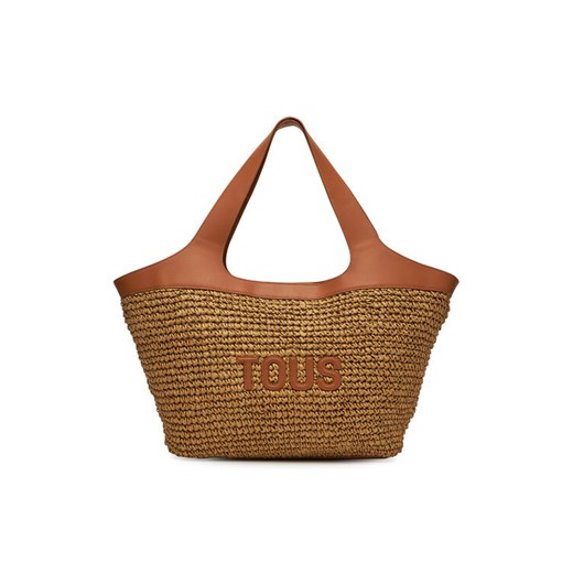 Torebka TOUS Lirio Rafia 2002205243 Brązowy ze sklepu eobuwie.pl w kategorii Torby Shopper bag - zdjęcie 182043270