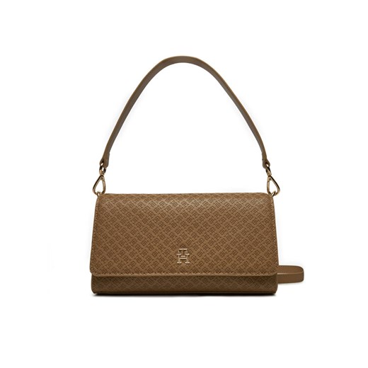 Torebka Tommy Hilfiger AW0AW16933 Brązowy ze sklepu eobuwie.pl w kategorii Torebki damskie - zdjęcie 182043581