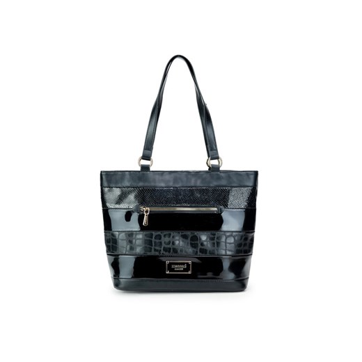 Torebka Monnari TORIMP0-24J-BAG4800-KM20D000-R00 Czarny ze sklepu eobuwie.pl w kategorii Torby Shopper bag - zdjęcie 182043634