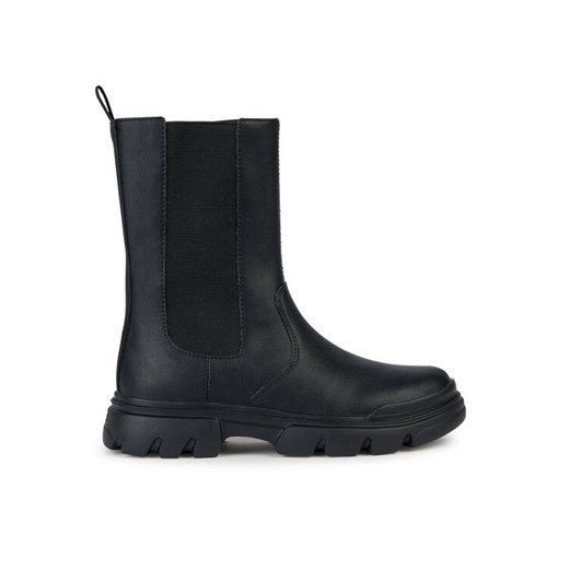 Botki Geox J Junette Girl J36HVE 0BCNH C9999 S Czarny ze sklepu eobuwie.pl w kategorii Buty zimowe dziecięce - zdjęcie 182043743