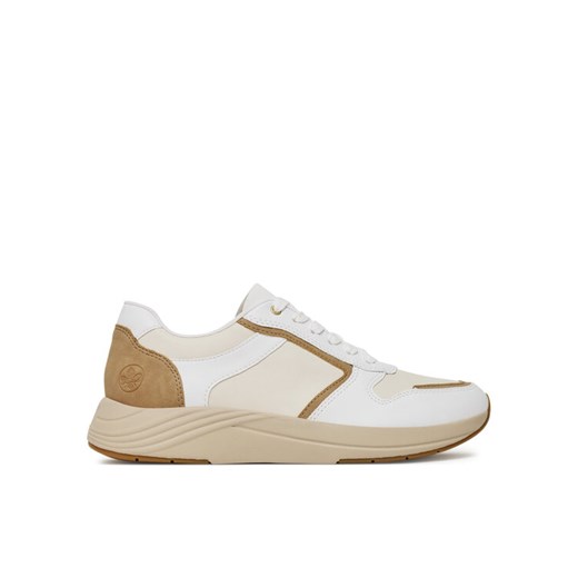 Sneakersy Rieker N8501-60 Beżowy ze sklepu eobuwie.pl w kategorii Buty sportowe damskie - zdjęcie 182043793