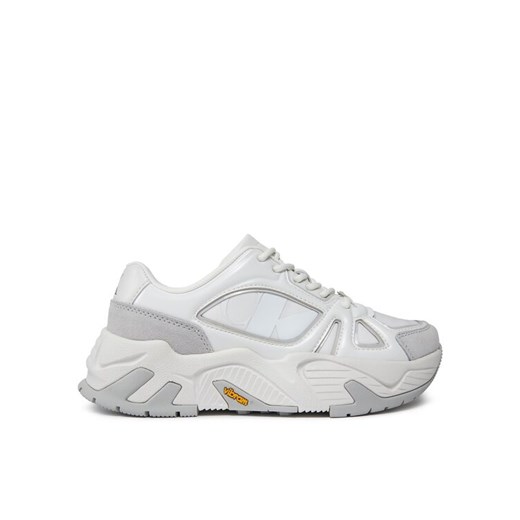 Sneakersy Calvin Klein Jeans Chunky Runner Vibram Mix Nbs Lum YW0YW01310 Biały 39 eobuwie.pl