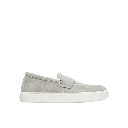 Półbuty Calvin Klein Moccasin Sue Unlined HM0HM01819 Szary ze sklepu eobuwie.pl w kategorii Półbuty męskie - zdjęcie 182044001